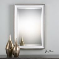 The Uttermost Lahvahn White Silver Mirror