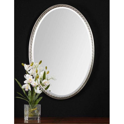  Uttermost 01115 Casalina Nickel Oval Mirror