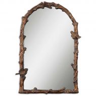 Uttermost Paza Arch Mirror 2.5 x 25.5 x 36.75, Brown, 36.8 L x 25.5 W x 2.5 D