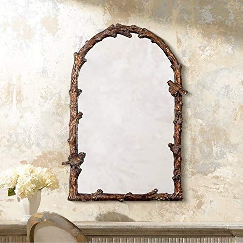  Uttermost Paza Arch Mirror 2.5 x 25.5 x 36.75, Brown, 36.8 L x 25.5 W x 2.5 D