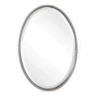 Uttermost Sherise Nickel 32x22 Oval Wall Mirror - 01102 B