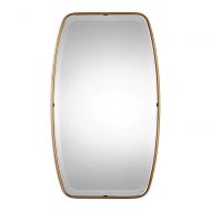 Uttermost 09145 Canillo - 36 Mirror, Antiqued Gold Leaf Finish