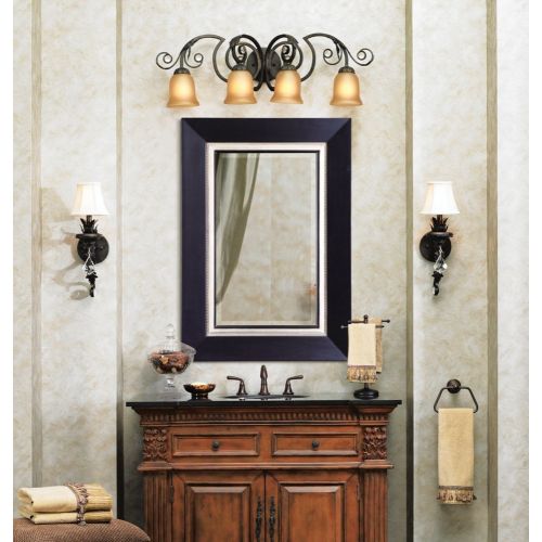  Uttermost 14153 30 40-Inch Whitmore Vanity Mirror, Rustic