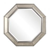 Uttermost Octagonal Wall Mirror in Burnished Silver