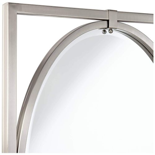  Uttermost Akita Brushed Nickel 24 x 34 Wall Mirror