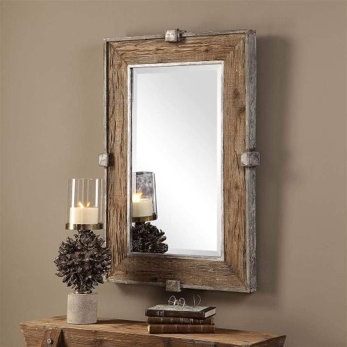  Uttermost Siringo Natural 25 1/4 x 37 1/4 Wall Mirror