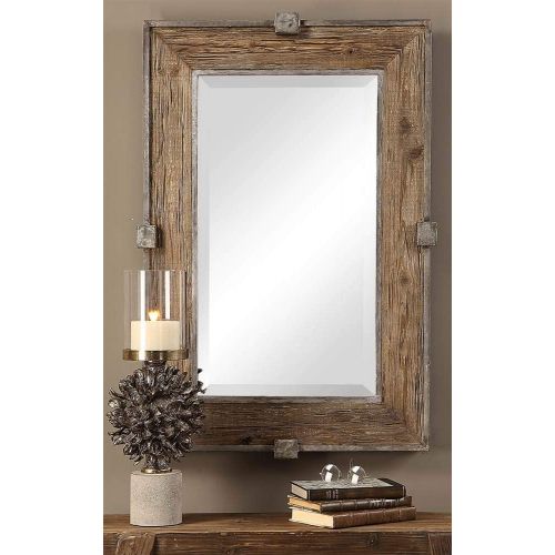  Uttermost Siringo Natural 25 1/4 x 37 1/4 Wall Mirror