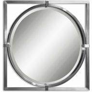 Uttermost 01053 B Kagami Brushed Nickel Contemporary Wall Mirror