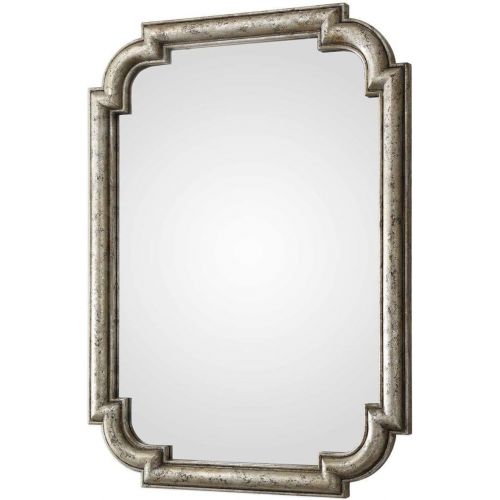  Uttermost Traditional Wall Mirror in Antique Silver