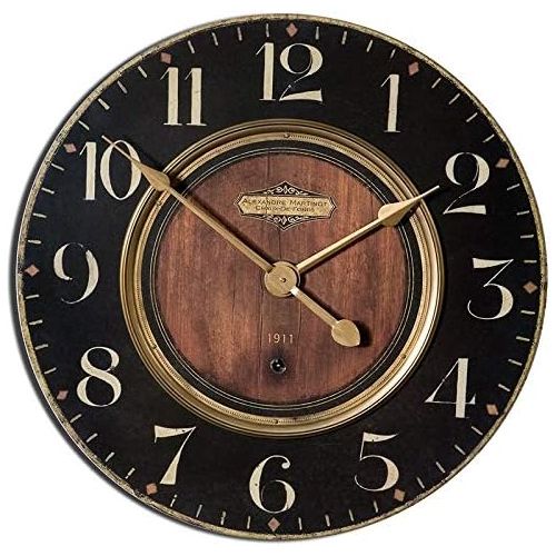  Uttermost Alexandre Martinot 30-Inch Wall Clock