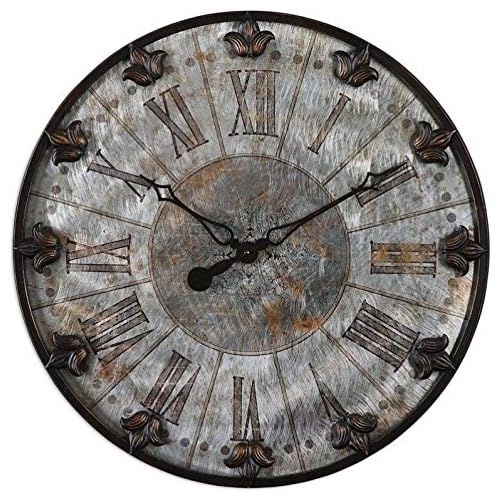  Uttermost 6643 Artemis Antique Wall Clock, Bronze