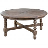 Uttermost 24345 Samuelle Wooden Coffee Table, Brown