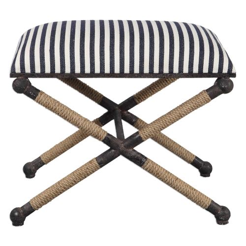  Uttermost Braddock Rustic Iron Small Bench - 23228