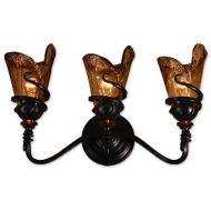 Uttermost 22860 Vitalia 3-Light Vanity Strip, Oil Rubbed Bronze