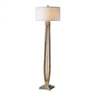 Uttermost 28105 Boydton Burnished Wood Floor Lamp