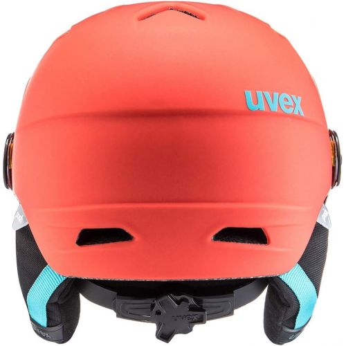 살로몬 Uvex Junior Visor Pro Winter SportsSki HelmetGoggle Set - 566191 (black-orange mat - 52-54)