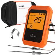 Uvistare BBQ Meat Thermometer, Bluetooth Remote Cooking Thermometer, Digital Oven Thermometer with 6 Probe Port for Smoker Grilling (Carrying Case Included)