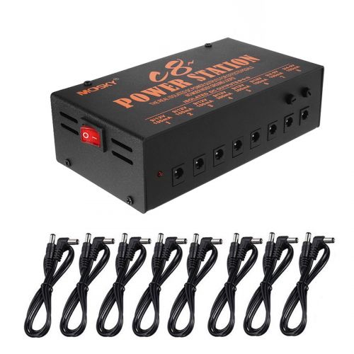  Uxcell uxcell Pedal Power Supply 8 Isolated Output 9V 12V 18V Effect Pedals Internal Toroidal Transformer