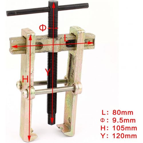  uxcell Straight Type Claws Metal Bearing Gear Two Jaws Puller Tool for Motorcycle