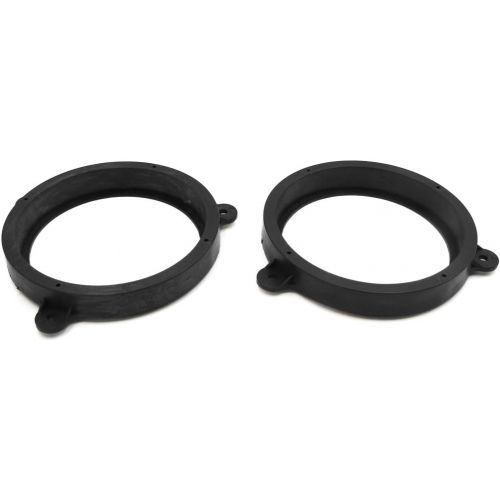  uxcell 2pcs Black 6.5 Car Speaker Mounting Spacer Adaptor Rings for Subaru Forester