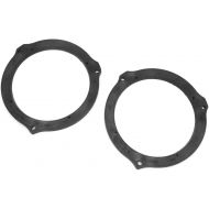 uxcell 2Pcs 6.5inch Plastic Car Speaker Spacer Brackets Ring Mounting Adapter Plate