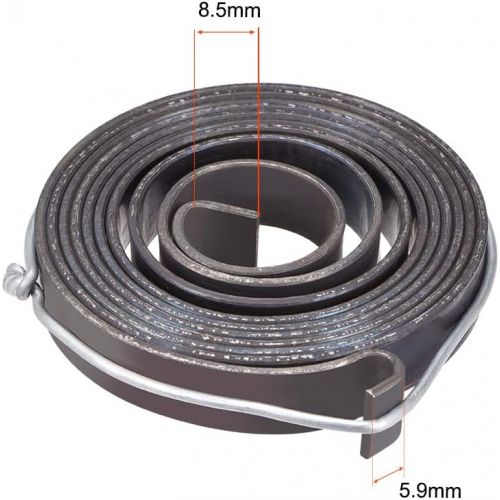  [아마존베스트]uxcell Drill Press Spring Drill Press Quill Feed Return Coil Spring Assembly Spring Steel Chemical Blackening Finish 1540mm Expand Long 58 X 10 X 1.6mm