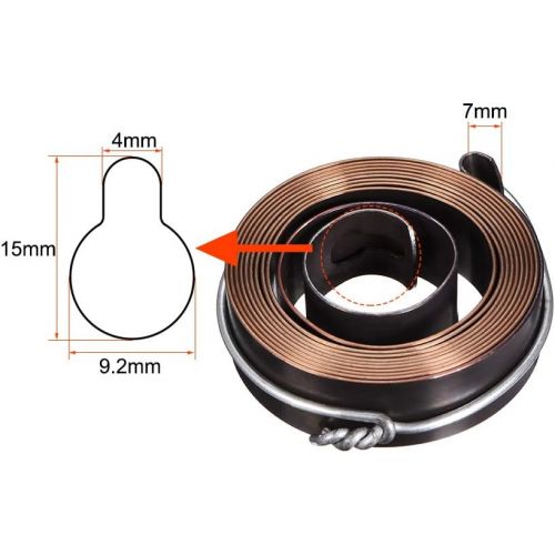  [아마존베스트]uxcell Drill Press Return Spring, Quill Spring Feed Return Coil Spring Assembly, 6Ft Length 64.5mm x 19mm x 1mm