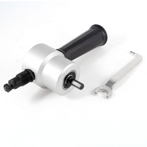  [아마존베스트]Uxcell a13091600ux1275 Silver Tone Double Head Sheet Nibbler Cutter Drill Attachment
