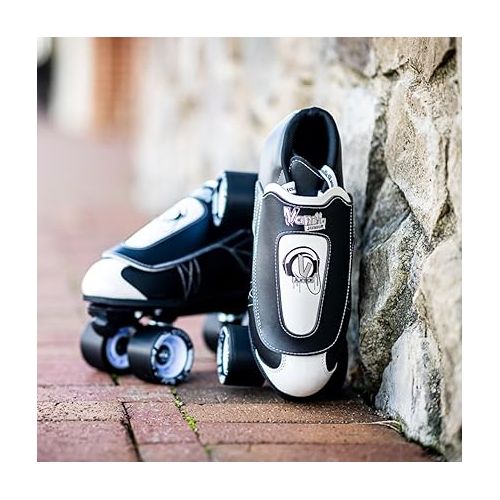  VNLA Junior Tuxedo Jam Skates - Indoor Unisex Roller Skates for Tricks, Jam and Speed Skating