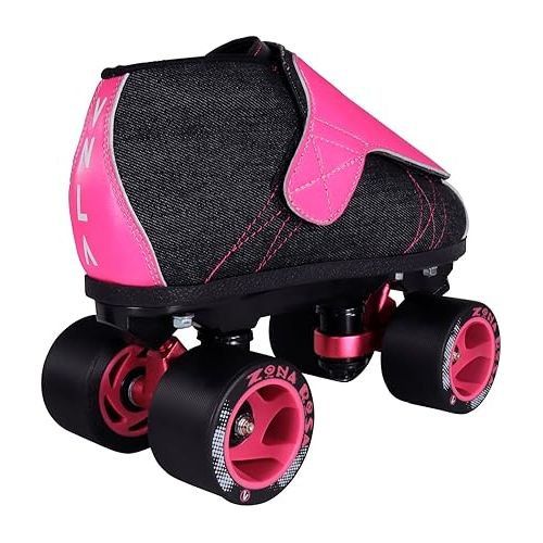  VNLA Junior Zona Rosa Jam Skates for Men and Women - Indoor Unisex Roller Skates for Tricks and Jam Skating