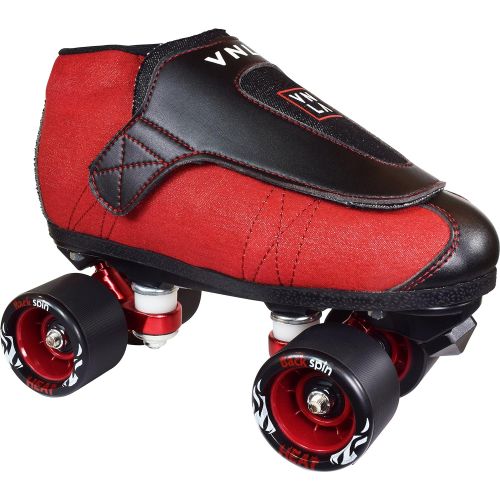  VNLA Junior Code Red Jam Skates for Men and Women - Indoor Unisex Roller Skates for Tricks and Jam Skating- Red/Black (Men 4 / Women 5)