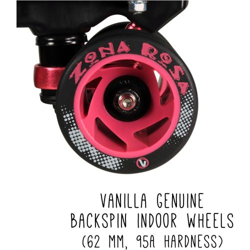  VNLA Junior Zona Rosa Jam Skates for Men and Women - Indoor Unisex Roller Skates for Tricks and Jam Skating