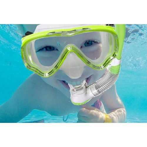  V VILISUN Taucherbrille mit Schnorchel Anti-Leck Anti-Fog Schnorchelset Tauchset aus Gehartetem Glas, ideal fuer Tauchen, Schnorcheln und Schwimmen, Kinder Tauchset mit Nasenklemme