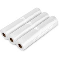 V Vesta Precision Vesta Vacuum Sealer Bags Rolls | 11x16 3 pack | ideal for Food Saver, Seal a Meal | fits well in roll slots of sealers | BPA Free, Heavy Duty | Great for food vac storage or sous v