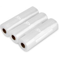 V Vesta Precision Vesta Vacuum Sealer Bags Rolls | 8x16 3 pack | ideal for Food Saver, Seal a Meal | fits well in roll slots of sealers | BPA Free, Heavy Duty | Great for food vac storage or sous vi