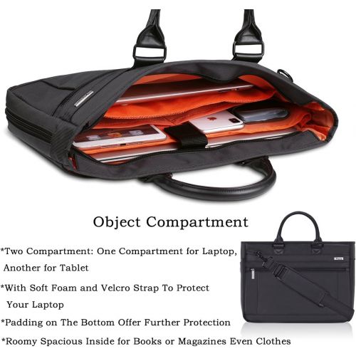  [아마존 핫딜] V Voova Laptop Messenger Bag 14 15 15.6 Inch Shockproof Shoulder Notebook Case with Charger/Headphones Pockets Compatible for MacBook Pro 15.4/MacBook/HP/Lenovo/Dell ChromeBook/Ipa