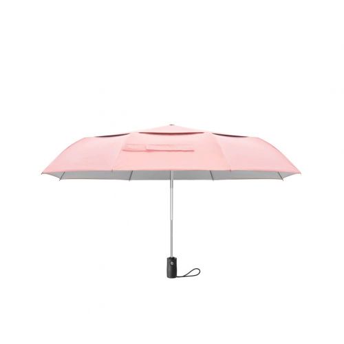  V-Parasoll V-parasol Windproof Lightweight Mini Umbrella Folding Travel Umbrella, Small Fold Pocket Umbrella Sunblock Upf50+-Pink 29x7cm