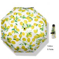 V-Parasoll V-parasol Lightweight Mini Umbrella Folding Travel Umbrella Small Fold Pocket Umbrella, Sunblock Sense of Stylish -Yellow 20x8cm