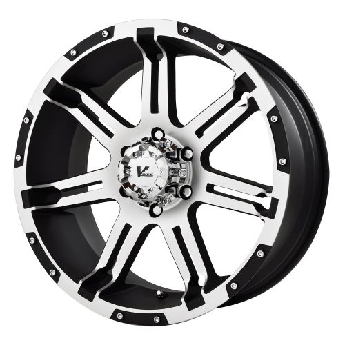  V-Rock Overdrive Matte Black Wheel with Machined Spoke and Lip (17x9/6x5.5)