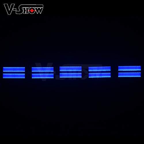  V-Show 6 Pack Led Strobe Light Stage Lighting with RGB 2in1 Led Strobe Bar Flash Light for halloween parties