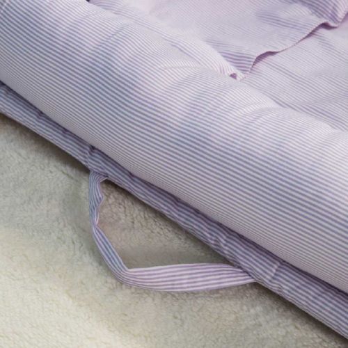  Baby Bassinet for Bed, V-mix Baby Co-Sleeping Cribs & Cradles Lounger Cushion with 100% Un-Dyed...