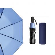 V-parasol Plus Size Lightweight Umbrella Folding Travel Umbrella Small Fold Pocket Umbrella, Sunblock 3folds Upf50+-Blue 28x4.5cm