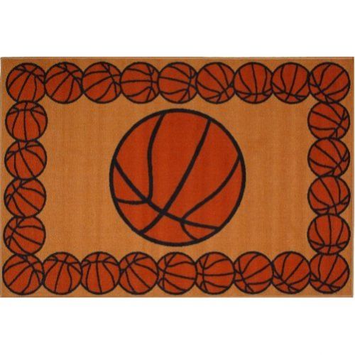 제네릭 Generic Fun Rugs BASKETBALL TIME Kids Rugs