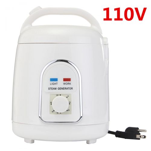 제네릭 Generic Steam Sauna Spa Pot 1.8L Generator White ABS Plastic Portable Home Steam 110V With US Plug