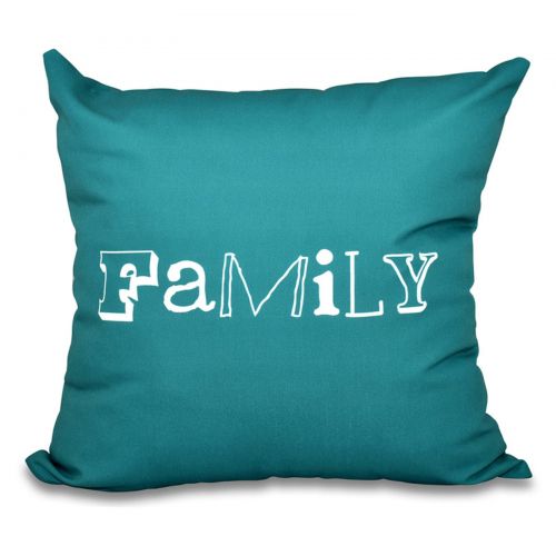 제네릭 Generic Simply Daisy 16 x 16 Family Word Print Pillow