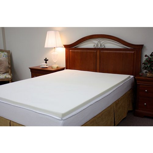 제네릭 Generic Purest 1.5 Memory Foam Slab Mattress Topper, Multiple Sizes