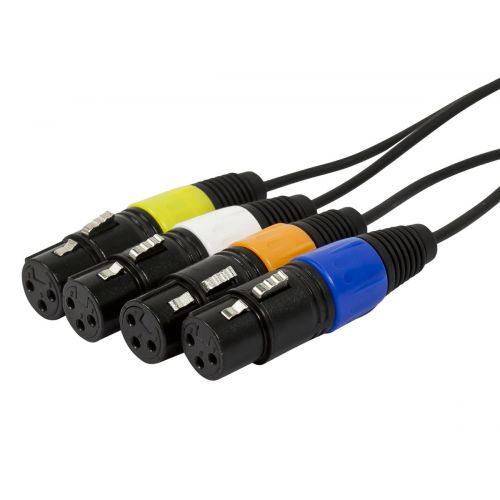 제네릭 Generic MONOPRICE 10ft 4-Channel TRS Male to XLR Female Snake Cable