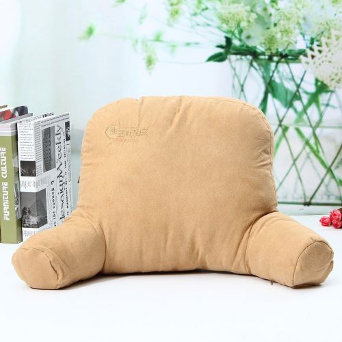 제네릭 Generic Comfort Micro Bed Rest  Reading and Bedrest Lounger  Sitting Support Pillow  Soft But Firmly Stuffed PP Cotton Fill  Backrest Pillow with Arms