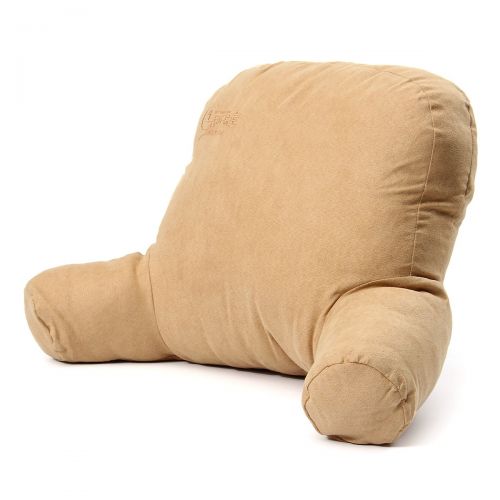 제네릭 Generic Comfort Micro Bed Rest  Reading and Bedrest Lounger  Sitting Support Pillow  Soft But Firmly Stuffed PP Cotton Fill  Backrest Pillow with Arms
