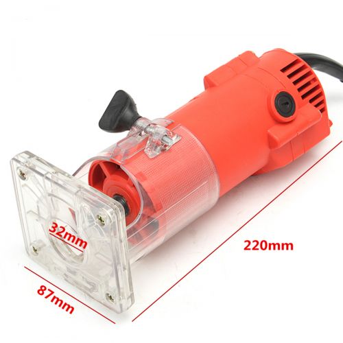 제네릭 Generic 220V 300W 30000RPM 14inch 6.35mm Electric Hand Trimmer Router Edge Wood Laminate Palm Router Joiners Tool Woodworking